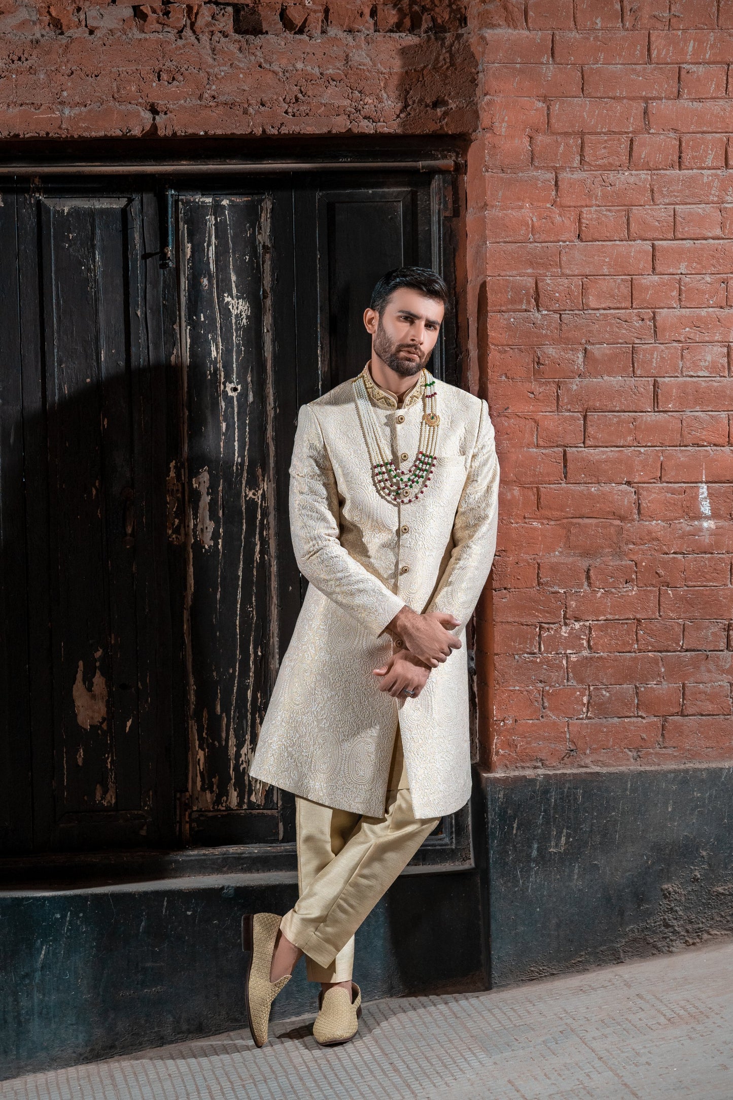 Light Gold Sherwani