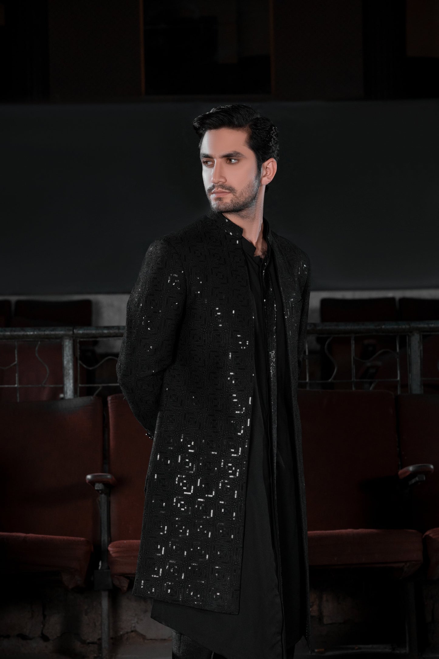 Black Sherwani