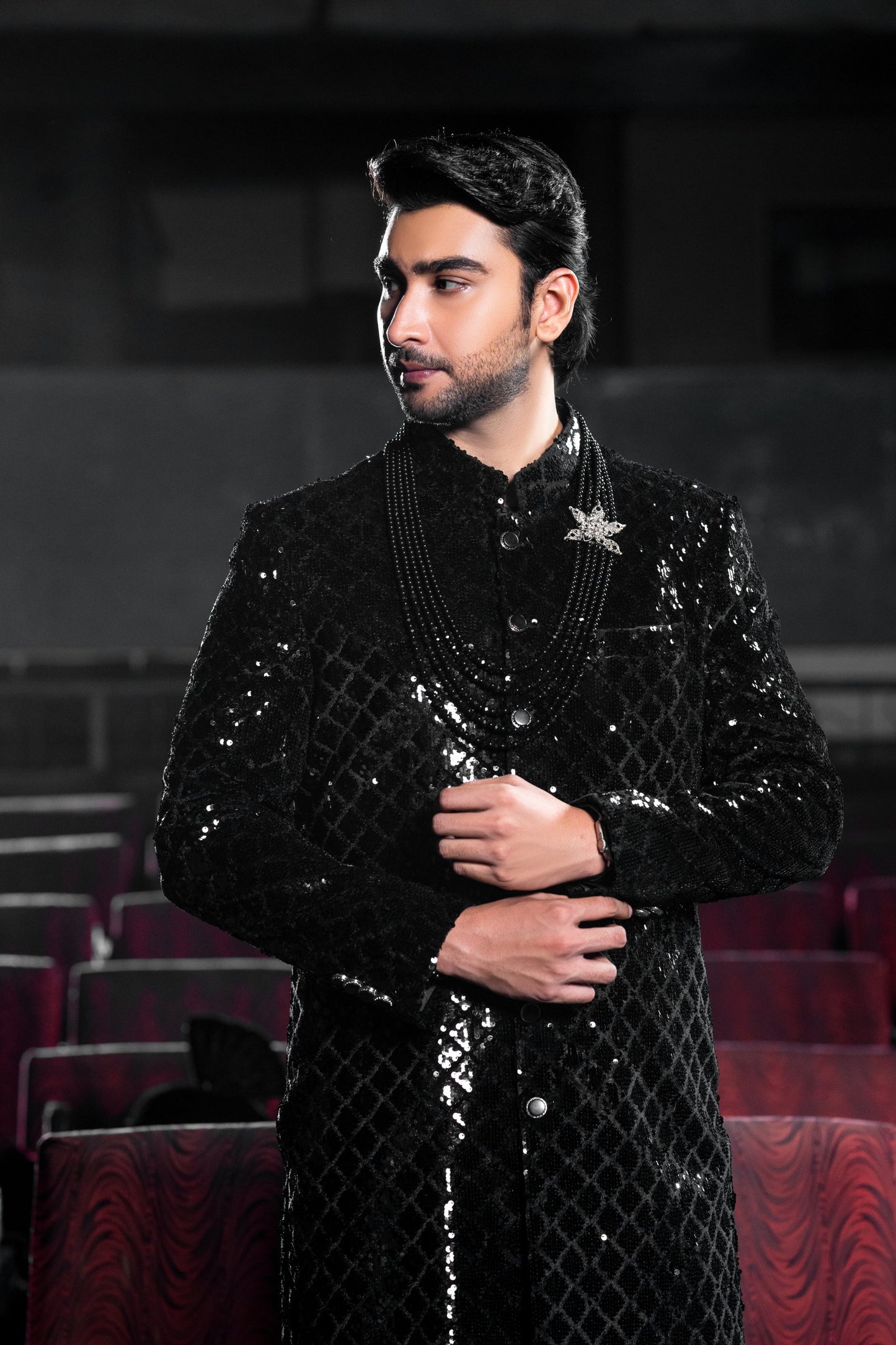 Black Sherwani