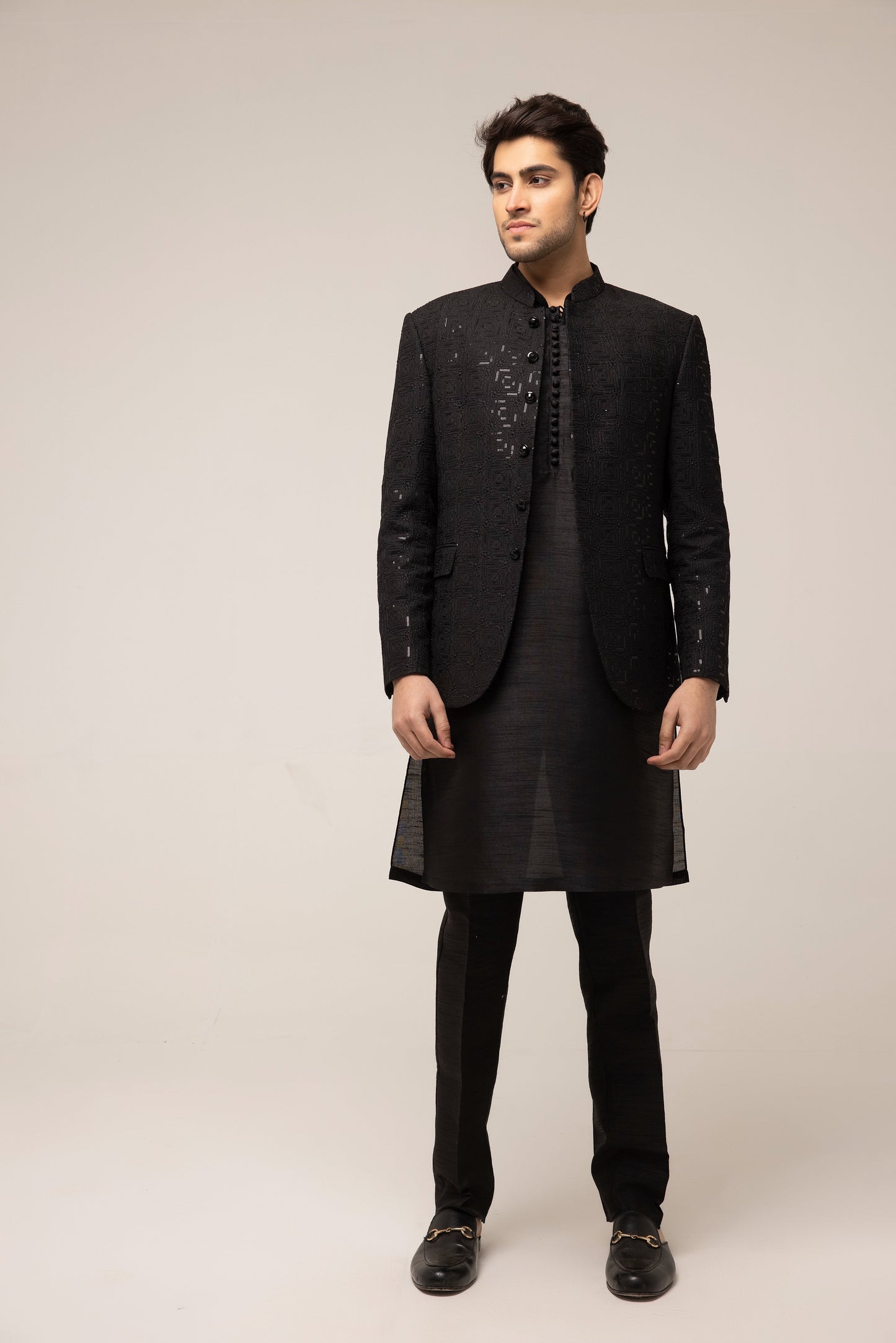 BLACK APPLEAQUE PRINCE COAT