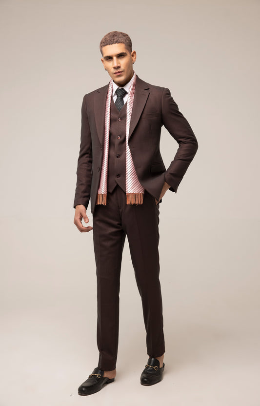 MAROON SELF CLASSIC SUIT